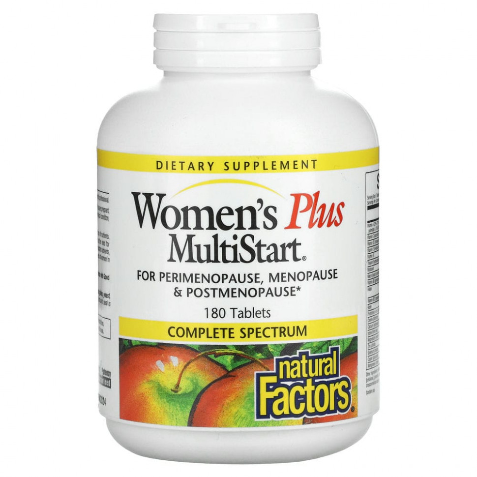 Natural Factors, Women Plus MultiStart,   , 180   4920