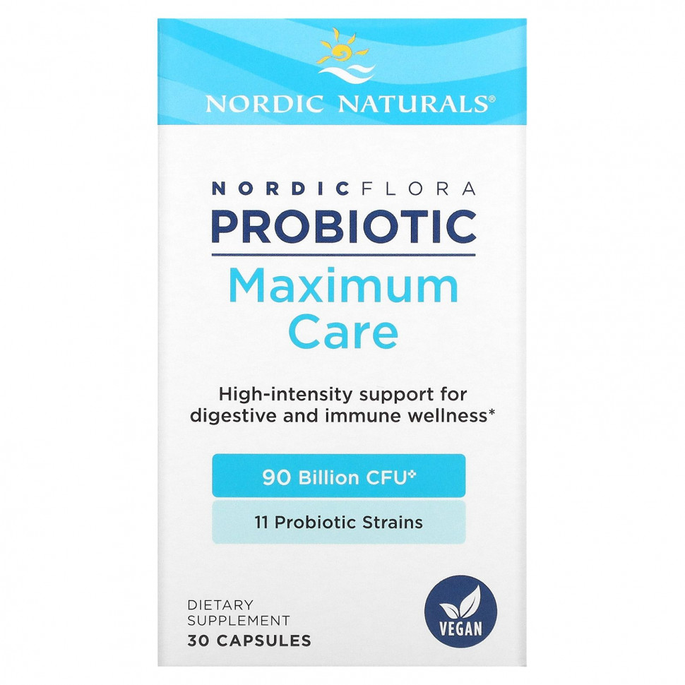 Nordic Naturals, Nordic Flora Probiotic, Maximum Care, 90  , 30   9230