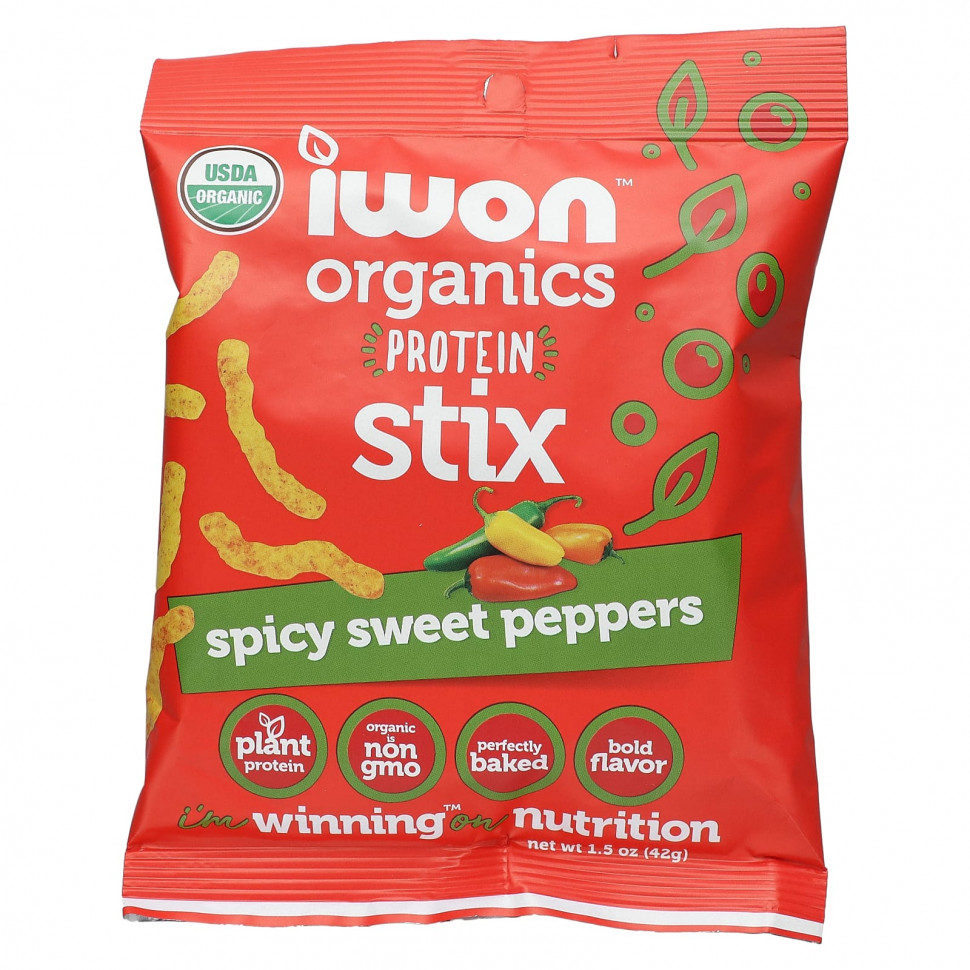 IWON Organics, Organics Protein Stix,   , 8   42  (1,5 )  6260