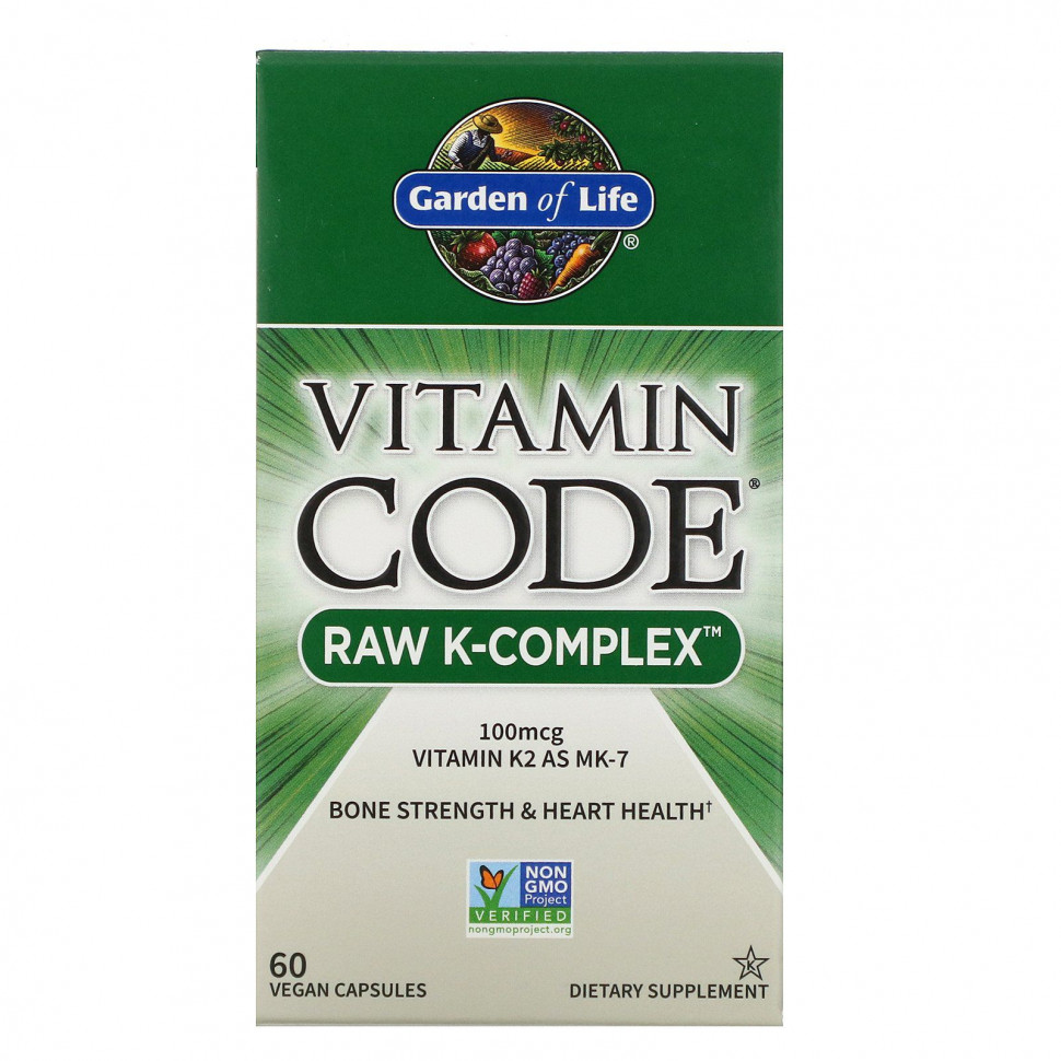 Garden of Life, Vitamin Code, Raw K-Complex,   K, 60    4690