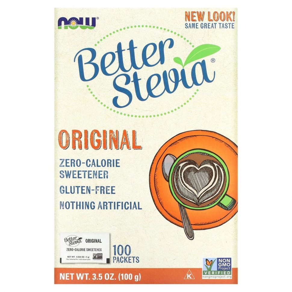 NOW Foods, Original Better Stevia, ,   , 100 , 100  (3,5 )  1510