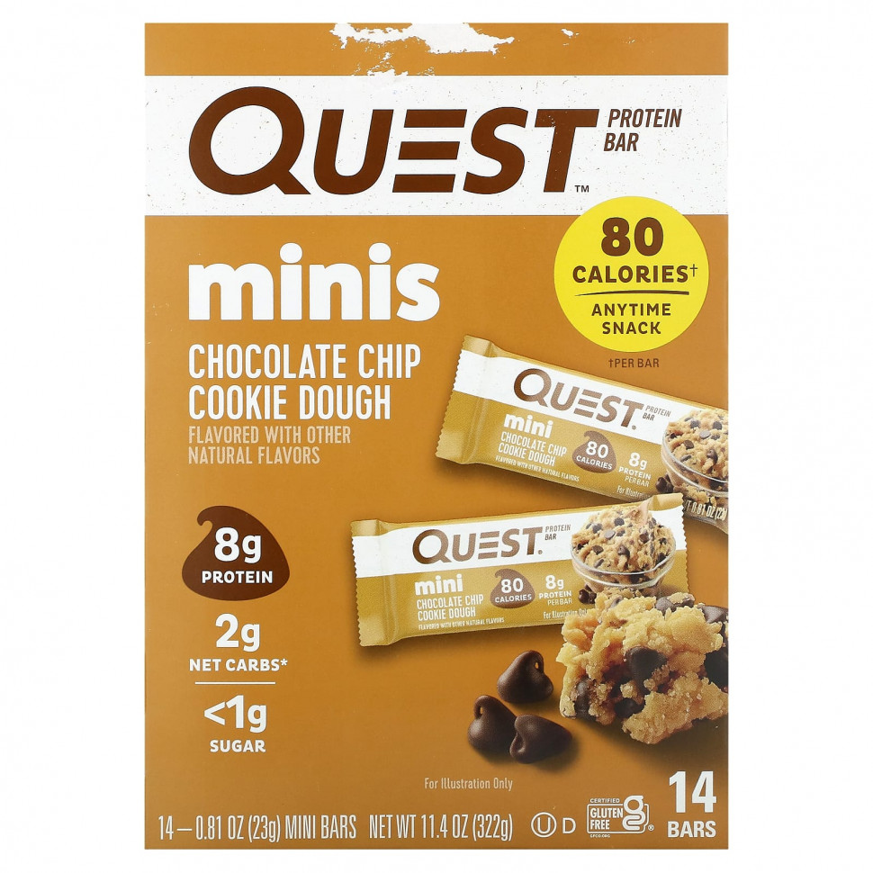 Quest Nutrition, Protein Bar, Minis,      , 14 , 23  (0,81 )  4680