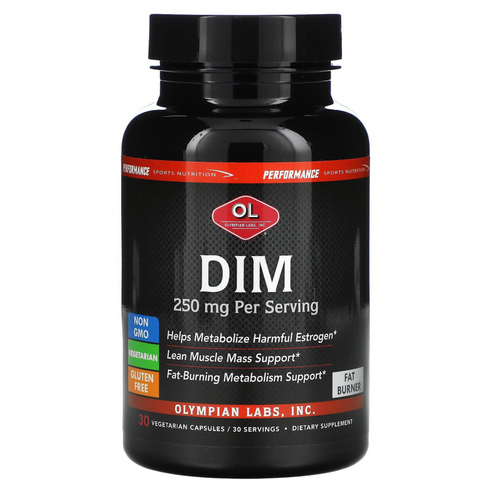 Olympian Labs, Performance Sports Nutrition, DIM, 250 , 30    5360