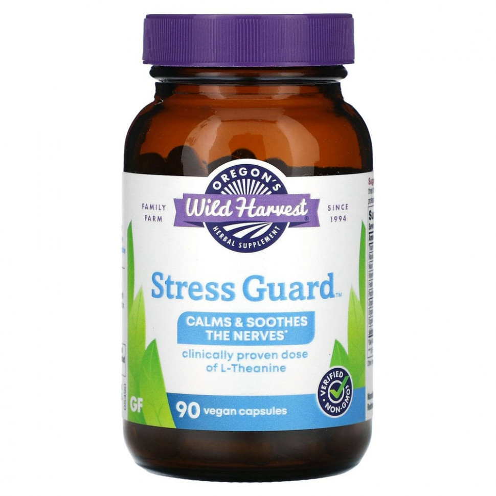 Oregons Wild Harvest, Stress Guard, 90 Vegan Capsules  4660