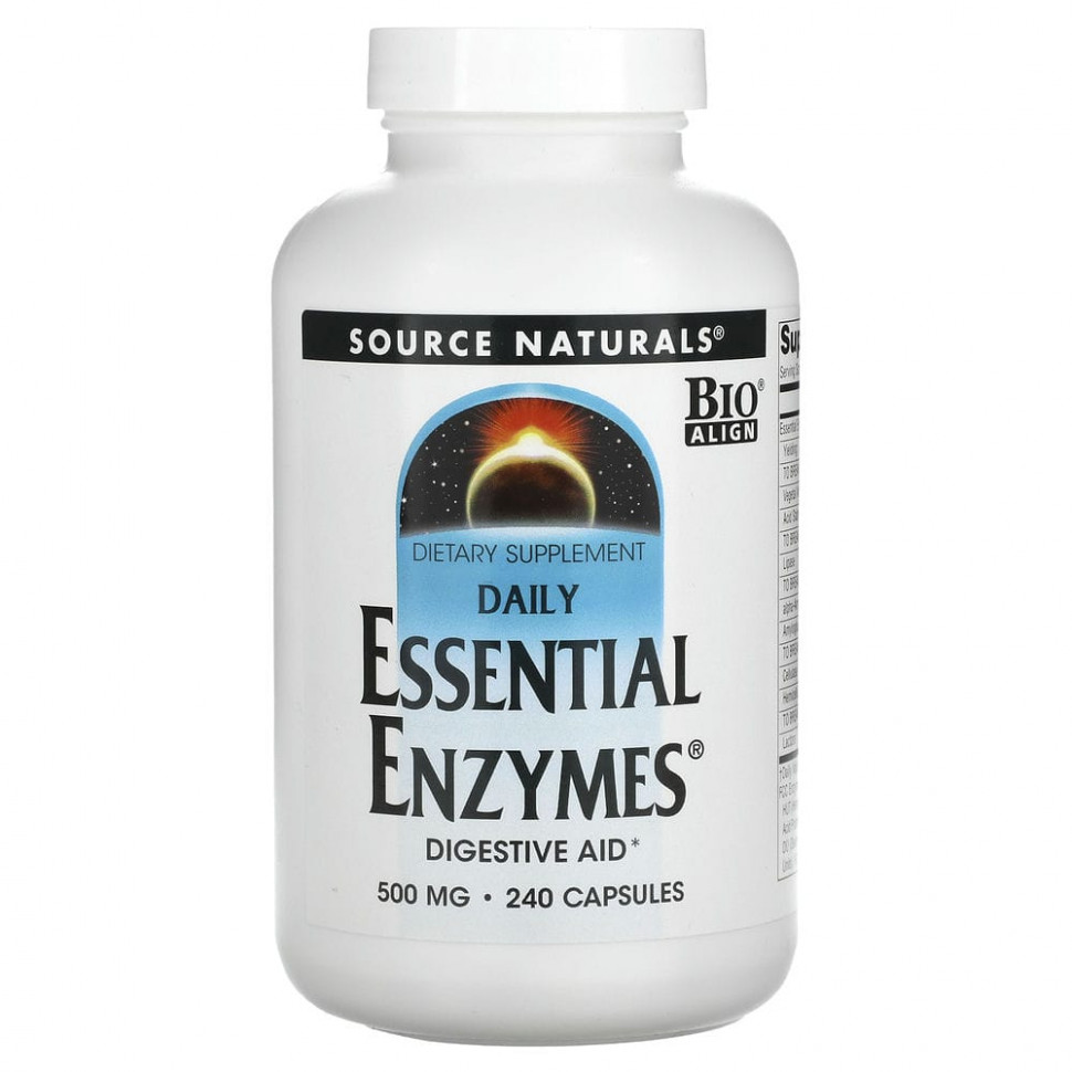 Source Naturals, Daily Essential Enzymes,       , 500 , 240   5060