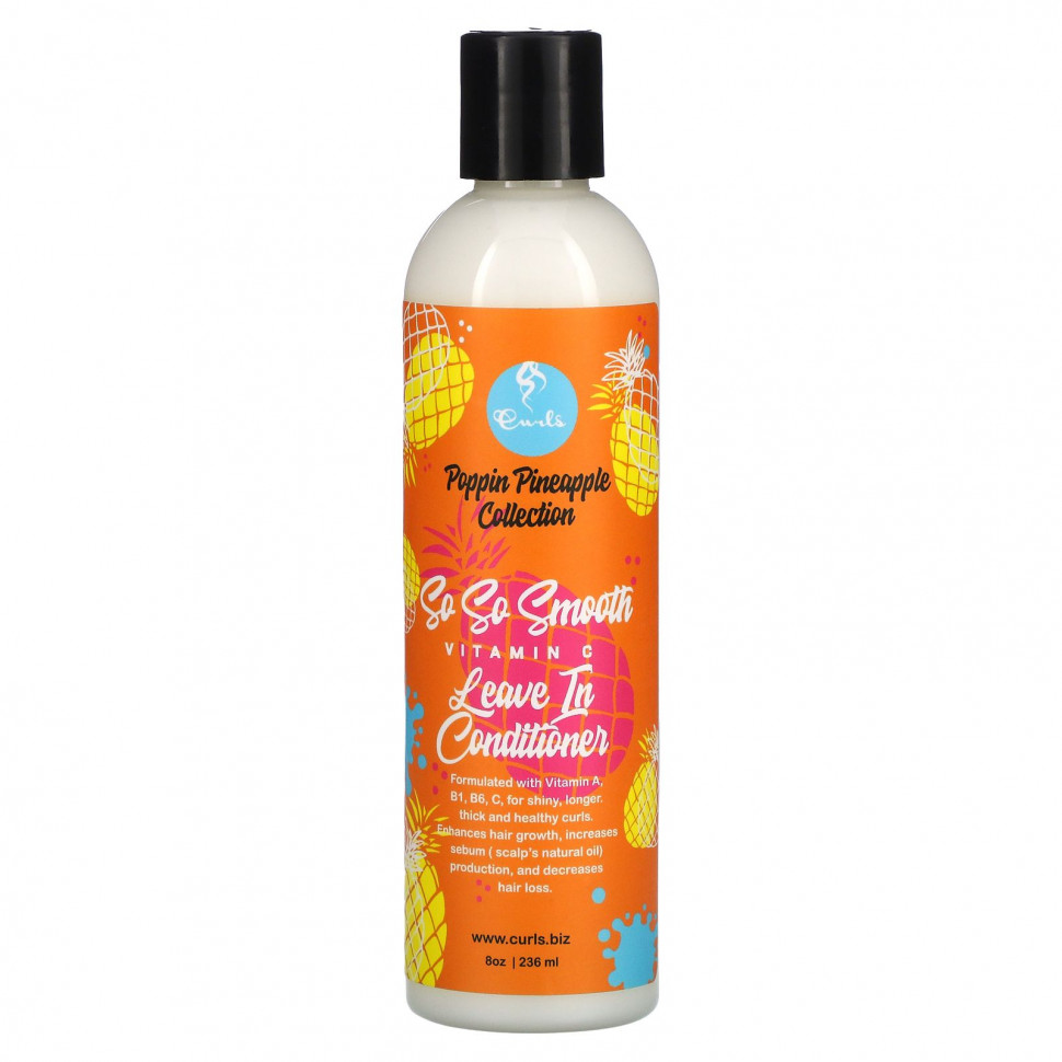 Curls, Poppin Pineapple Collection, So So Smooth,  C,  , 236  (8 )  2350