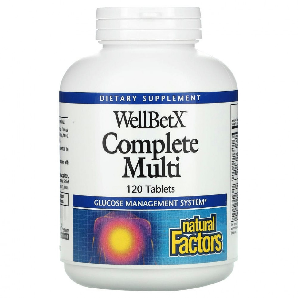 Natural Factors, WellBetX Complete Multi, 120   3260