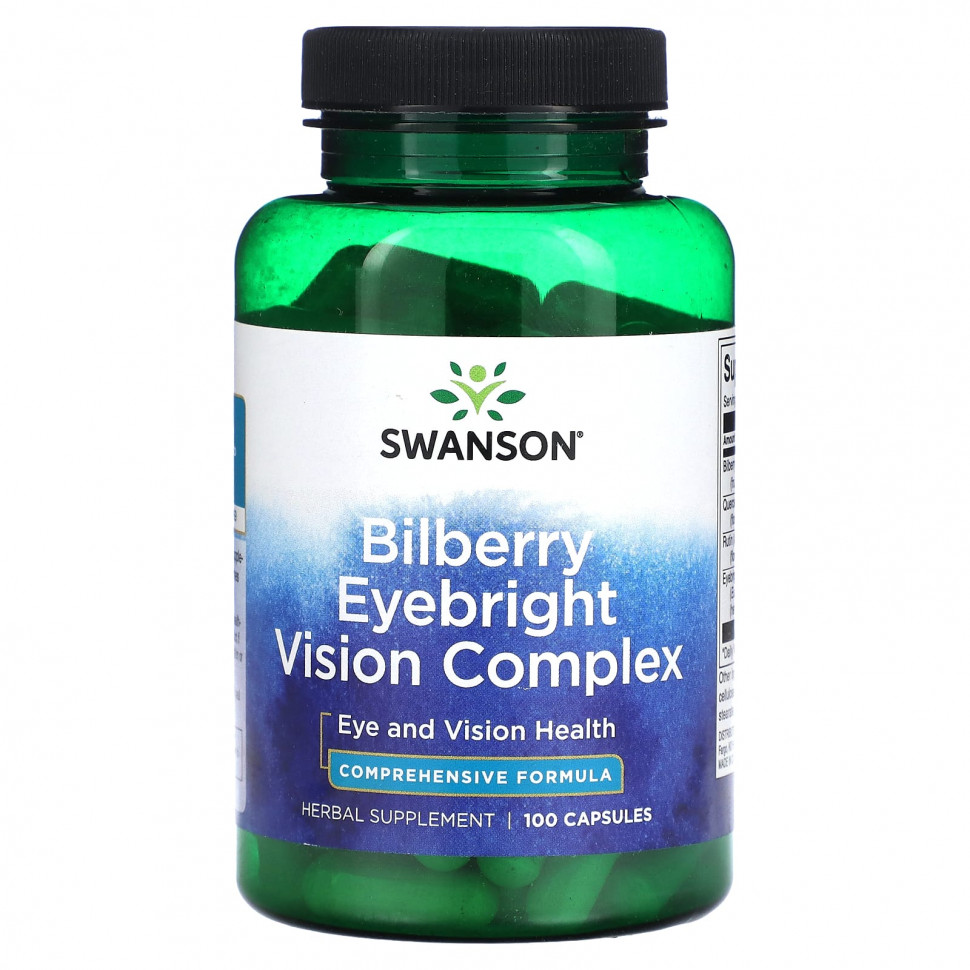 Swanson, Bilberry Eyebright Vision Complex, 100   3160
