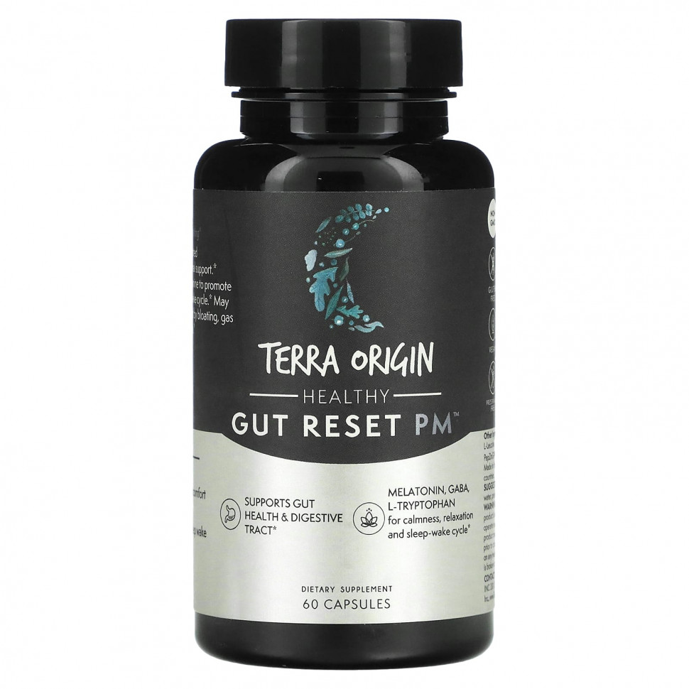 Terra Origin, Healthy Gut Reset PM, 60   3360