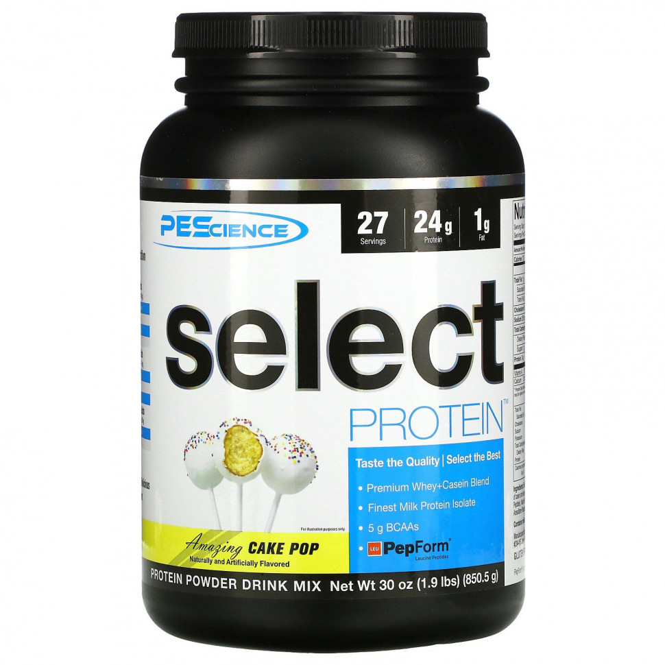 PEScience, Select Protein, Amazing Cake Pop, 850,5  (1,9 )  7540