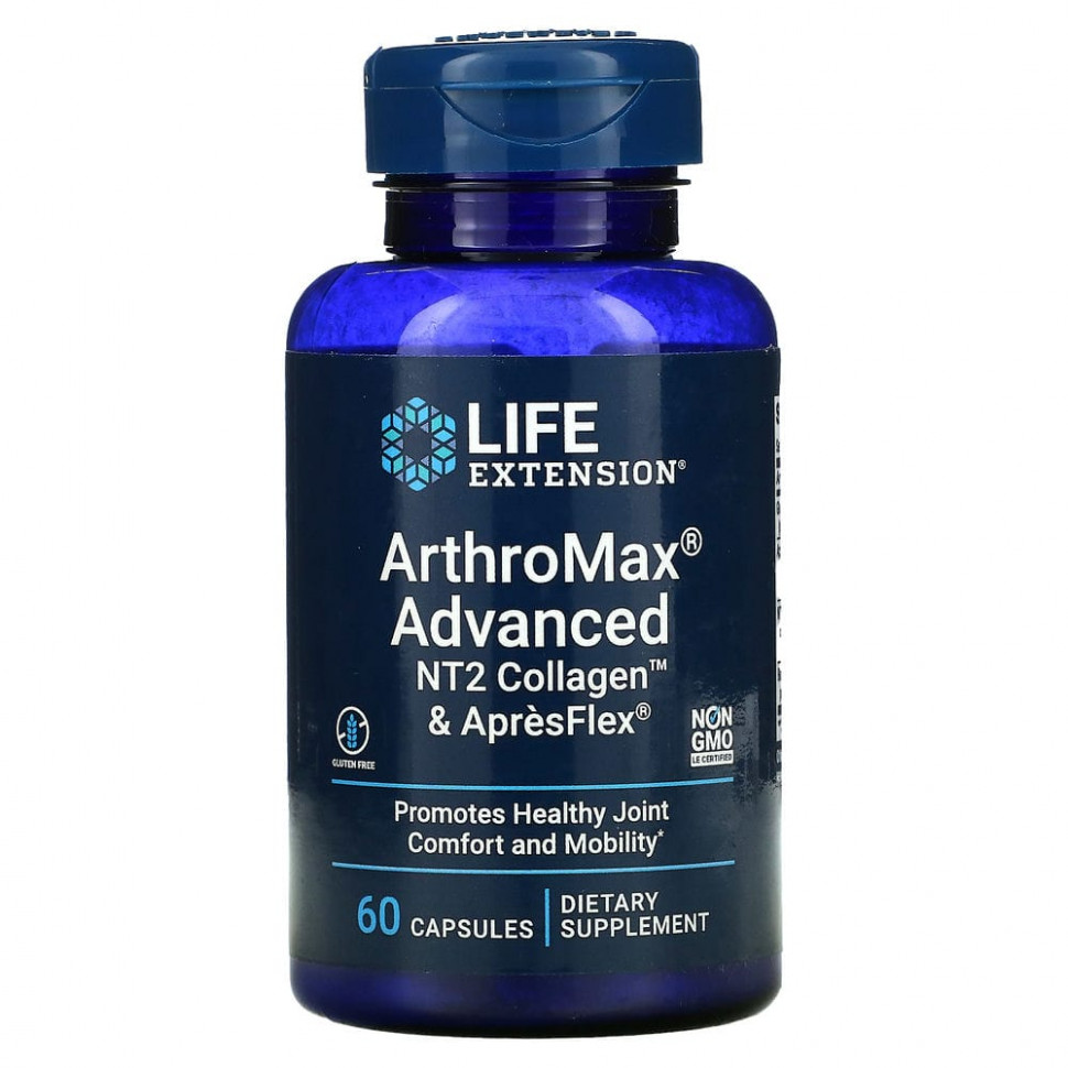 Life Extension, ArthroMax Advanced,  , NT2 Collagen  ApresFlex, 60   3840