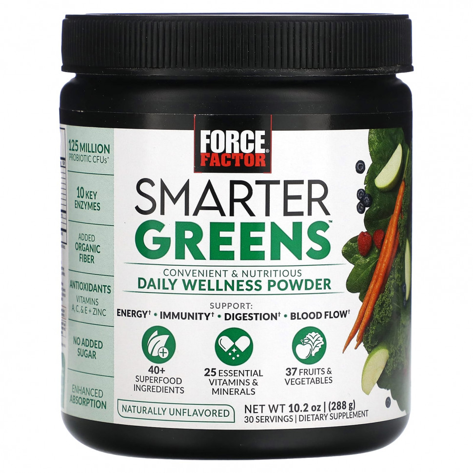 Force Factor, Smarter Greens,   ,  , 288  (10,2 )  4490