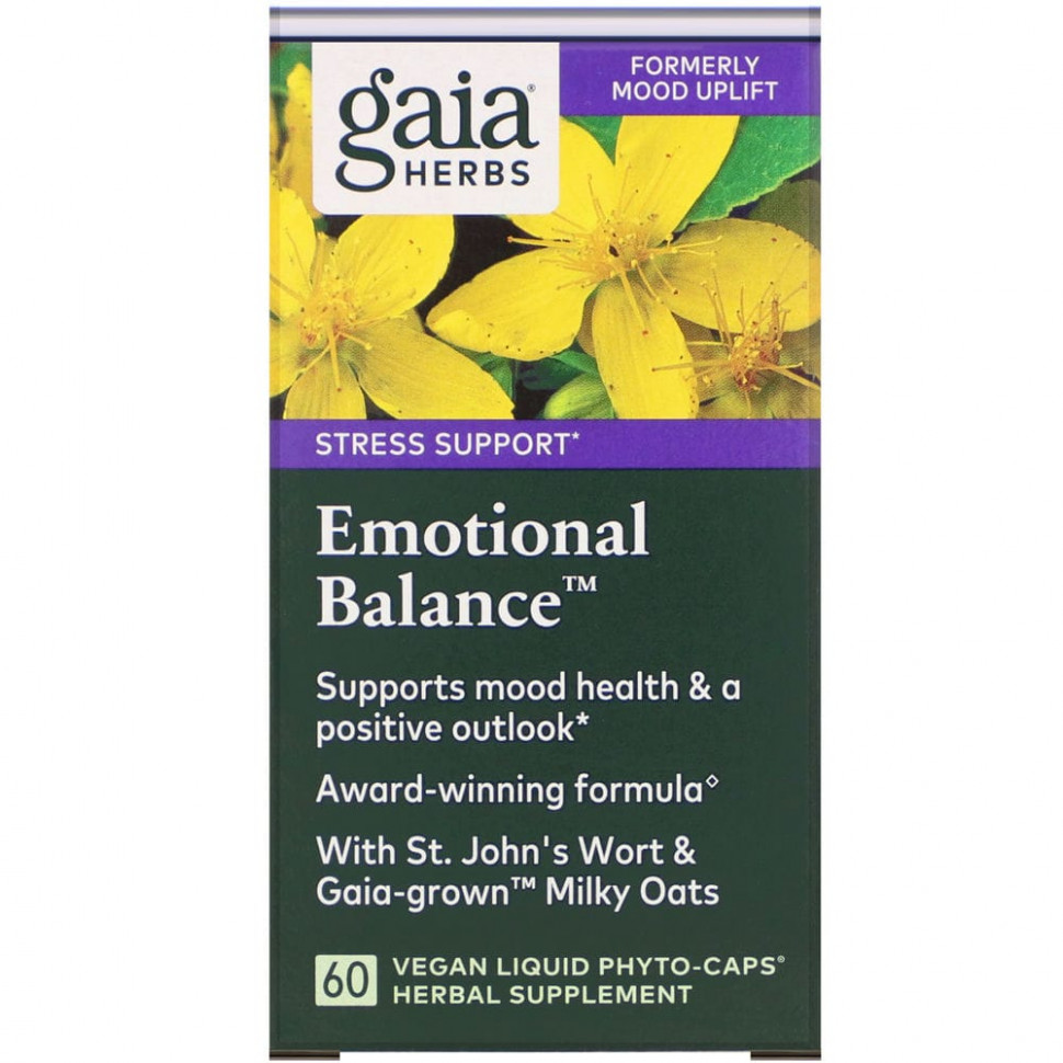 Gaia Herbs, Emotional Balance, 60   Phyto-Cap  4630