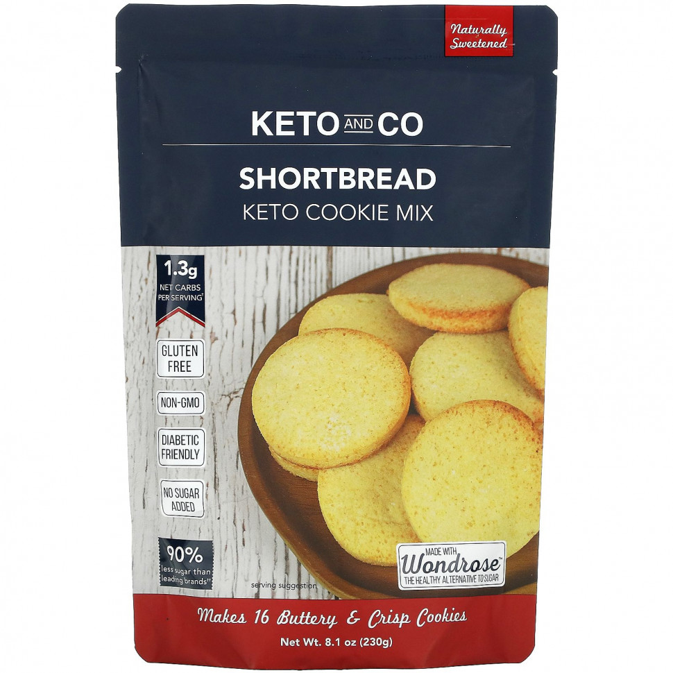  IHerb () Keto and Co, Keto Cookie Mix,  , 230  (8,1 ), ,    2250 