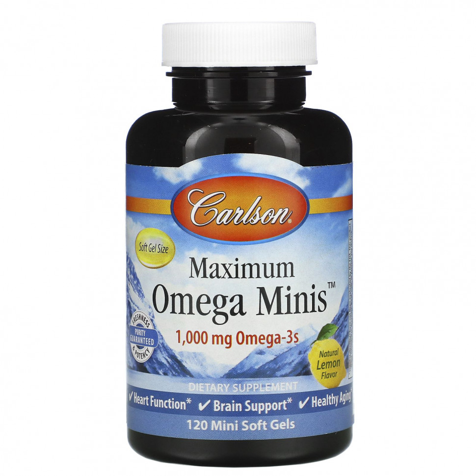 Carlson Labs, Maximum Omega Minis,   , 500 , 120 -  8040