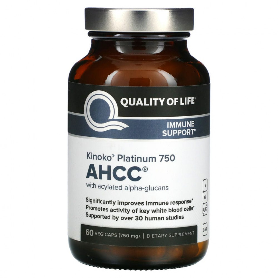 Quality of Life Labs, Kinoko Platinum AHCC,  , 750 , 60    13990