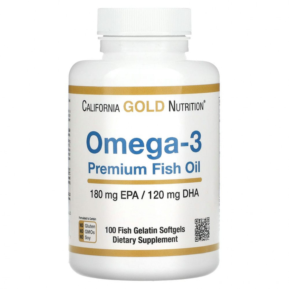 California Gold Nutrition, -3,    , 180   / 120  , 100      1460