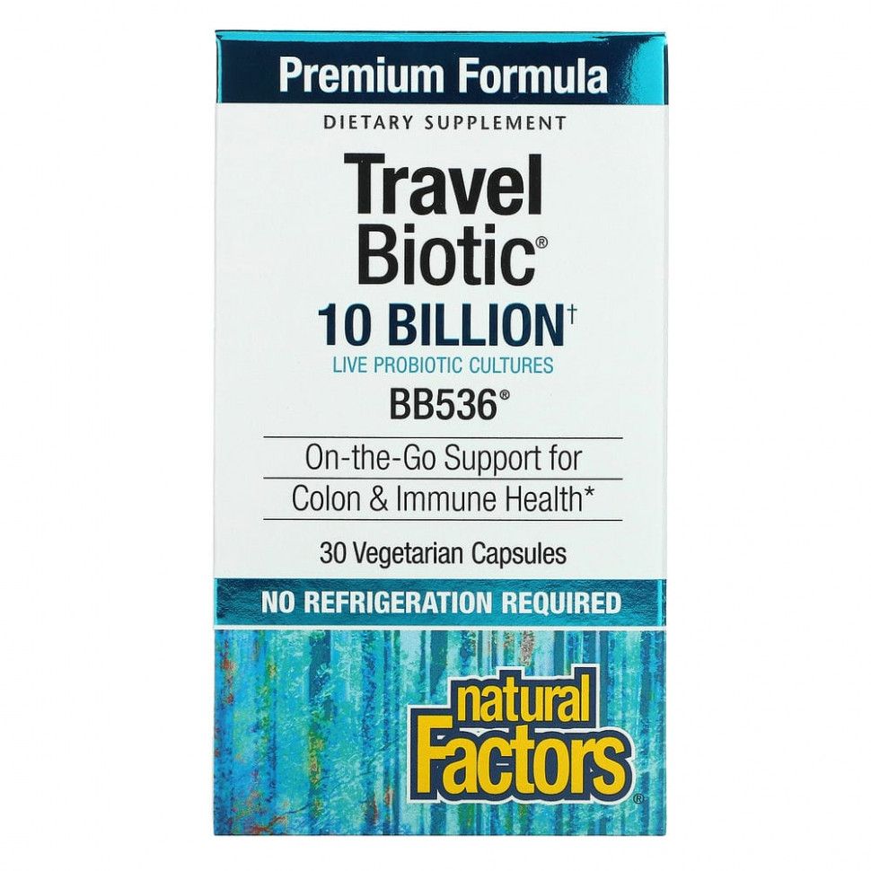 Natural Factors, Travel Biotic, BB536, 10 , 30    3060
