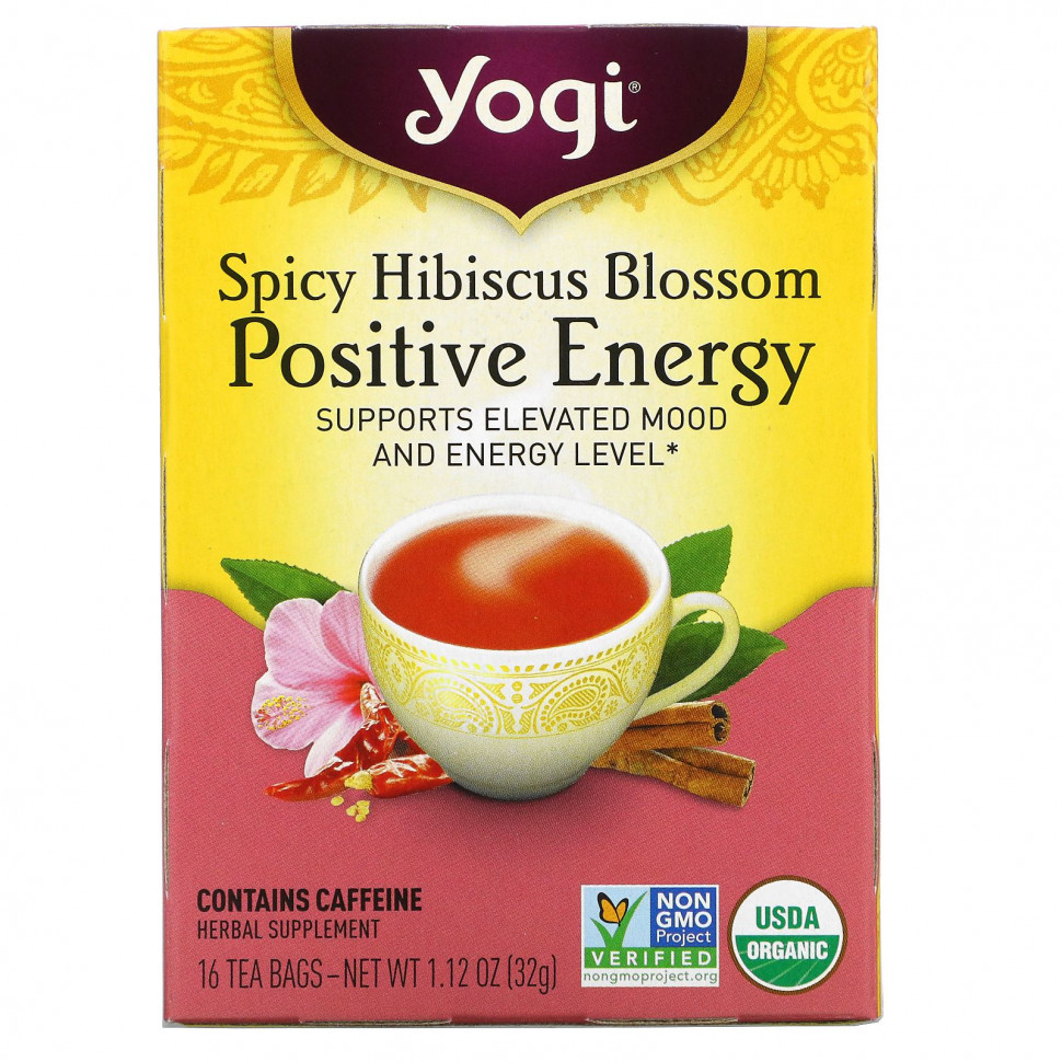 Yogi Tea, Spicy Hibiscus Positive Energy, 16  , 32  (1,12 )  930