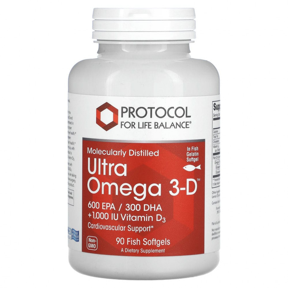 Protocol for Life Balance, Ultra Omega 3-D, 90    3930