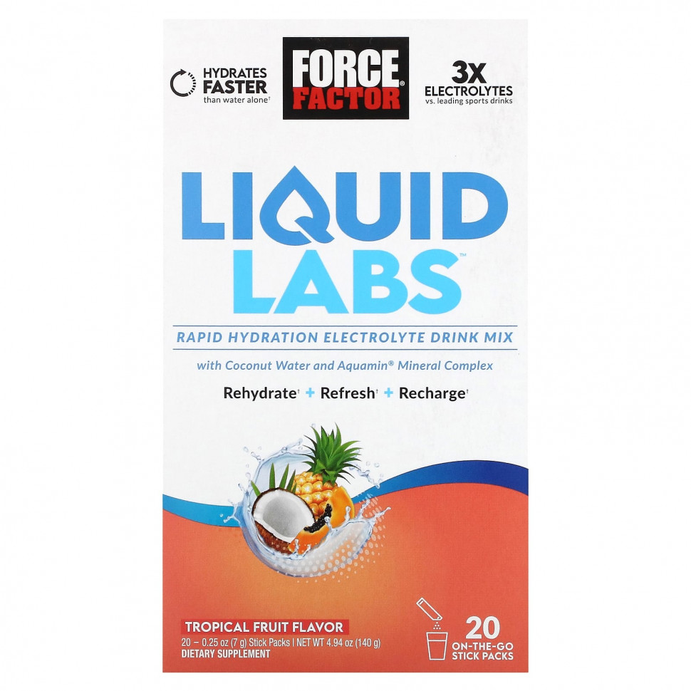 Force Factor, Liquid Labs,  , 20     7  (0,25 )  3330