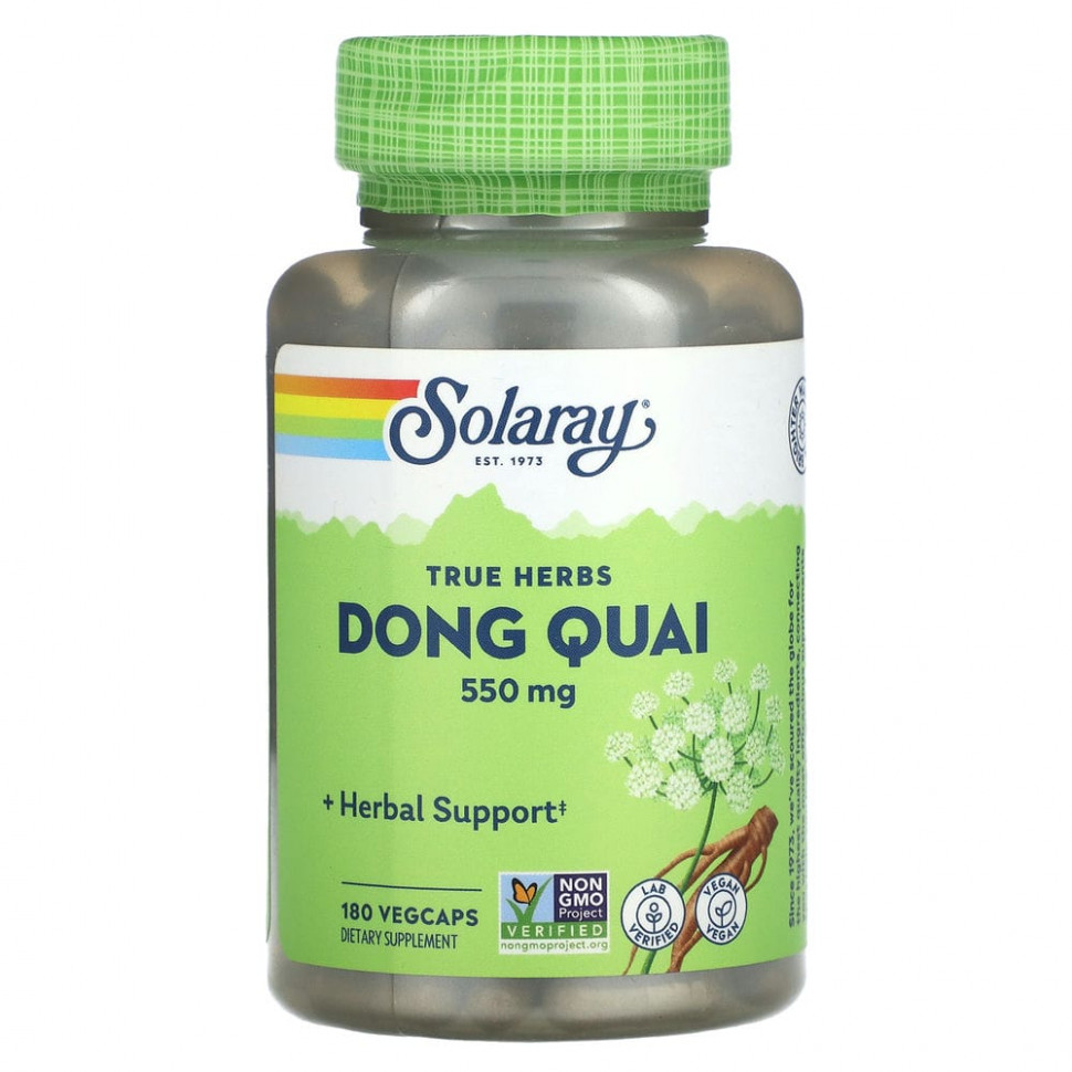 Solaray, True Herbs, Dong Quai, 550 , 180    3120