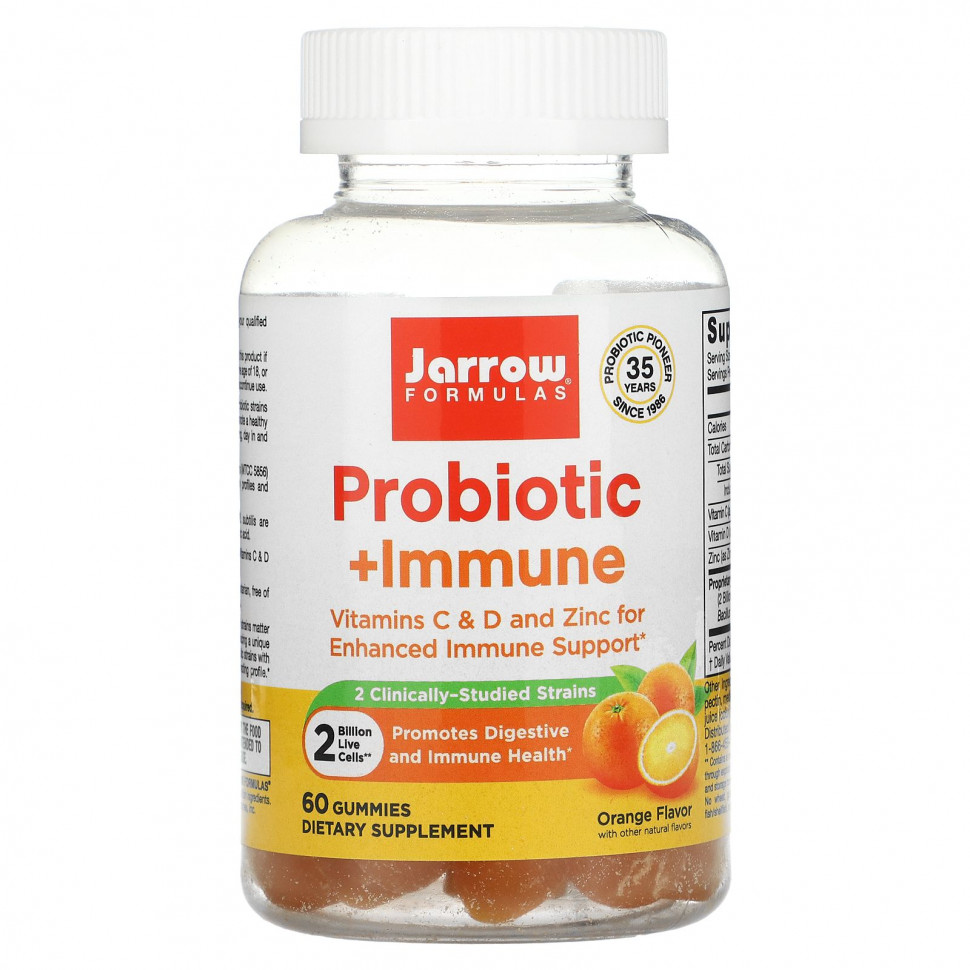 Jarrow Formulas, Probiotic + Immune, , 2 , 60    3190