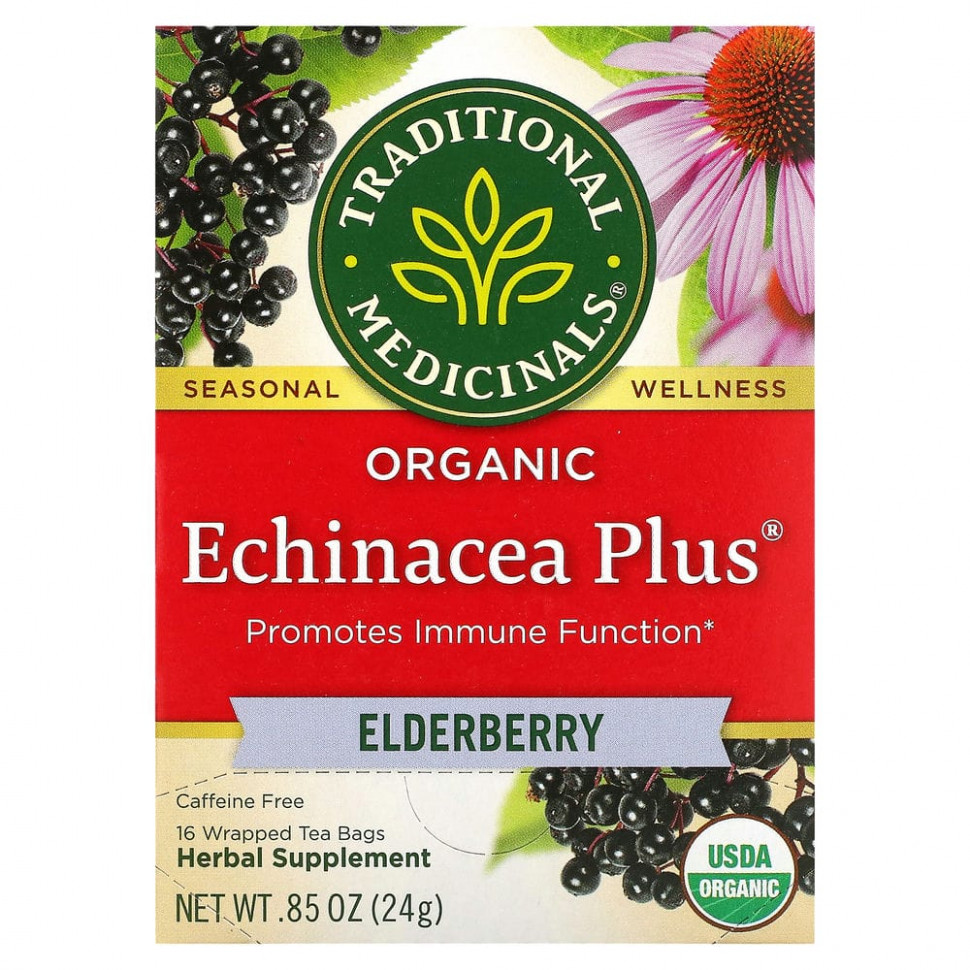 Traditional Medicinals, Organic Echinacea Plus, ,  , 16    , 24  (0,85 )  1150