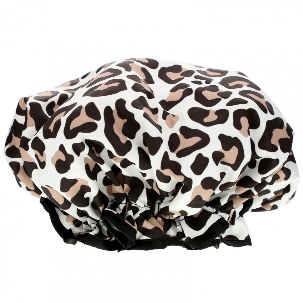 The Vintage Cosmetic Co., Shower Cap, Leopard Print, 1 Count  1660