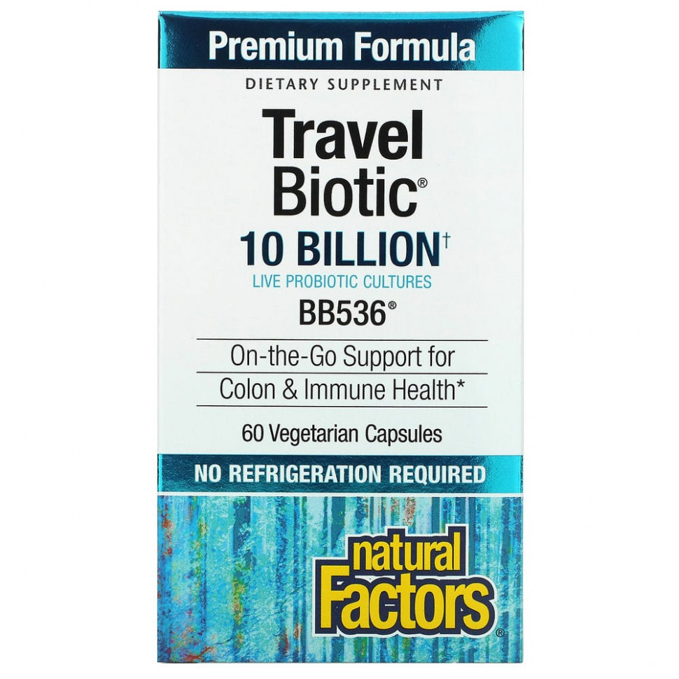 Natural Factors, Travel Biotic, BB536, 10   , 60    5230