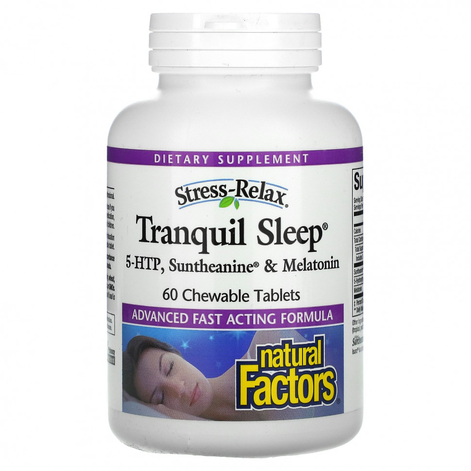 Natural Factors, Stress-Relax, Tranquil Sleep,    , 60    3640