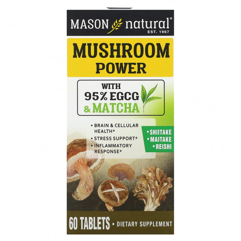 Mason Natural, Mushroom Power, 60   4290