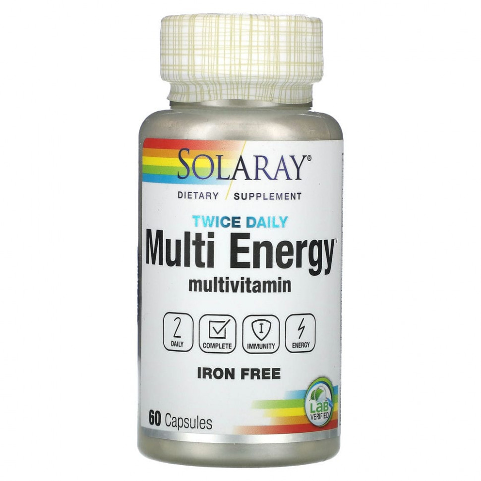 Solaray, Multi Energy Multivitamin,  , 2   , 60   2300