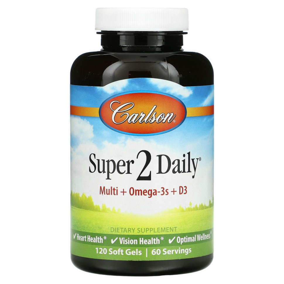  IHerb () Carlson Labs, Super 2 Daily,   , 120  , ,    6100 