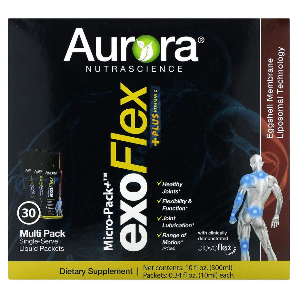 Aurora Nutrascience, Micro-Pack + ExoFlex + Plus Vitamin C, 30   10  (0,34 . )  8110