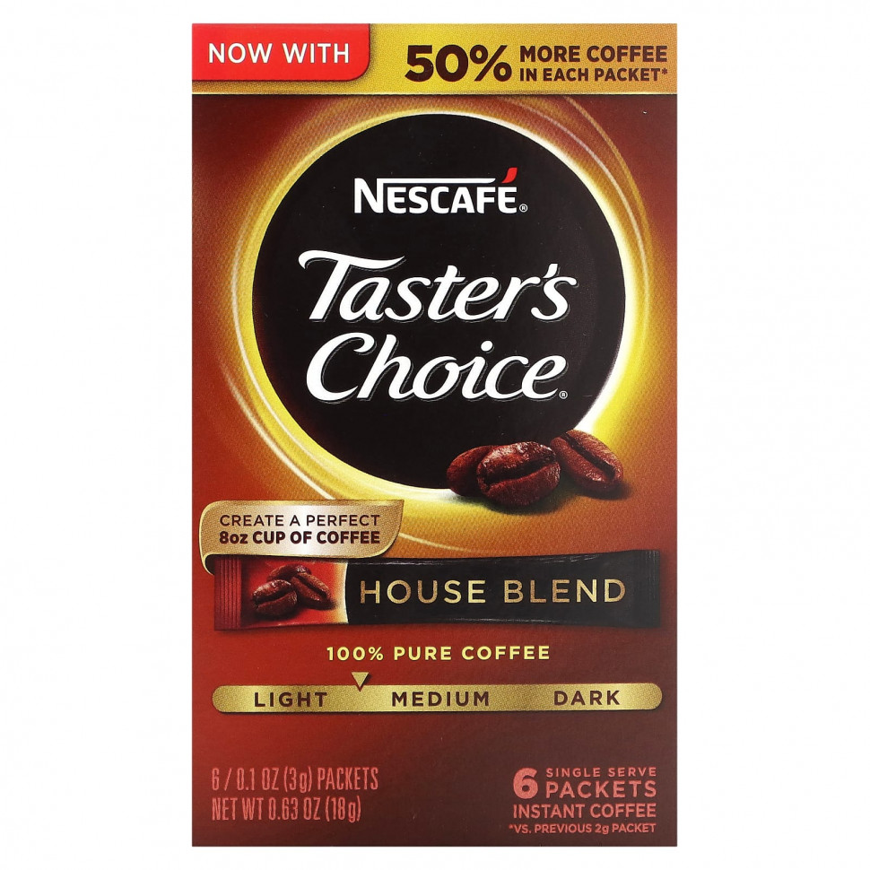  IHerb () Nescaf?, Taster's Choice,  ,  ,  / , 6   3  (0,1 ), ,    390 