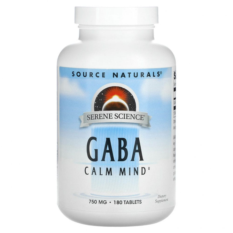 Source Naturals, GABA Calm Mind, , 750 , 180   4670
