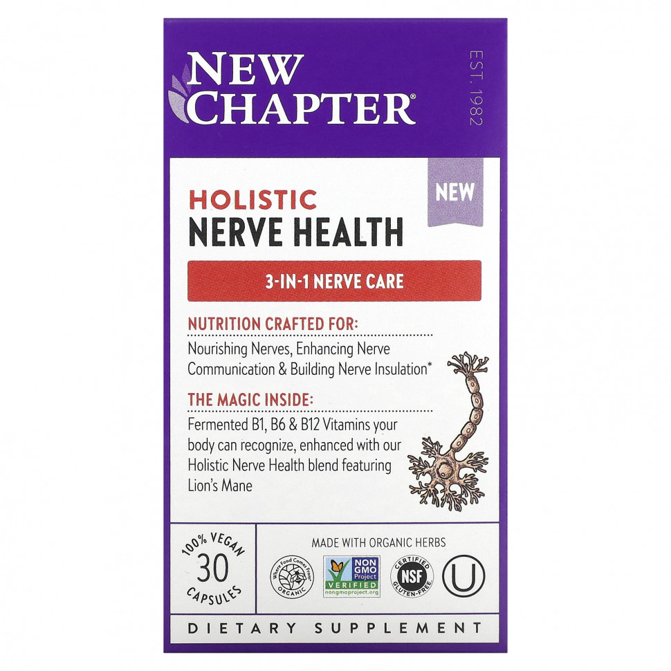 New Chapter, Holistic Nerve Health, 30   4670