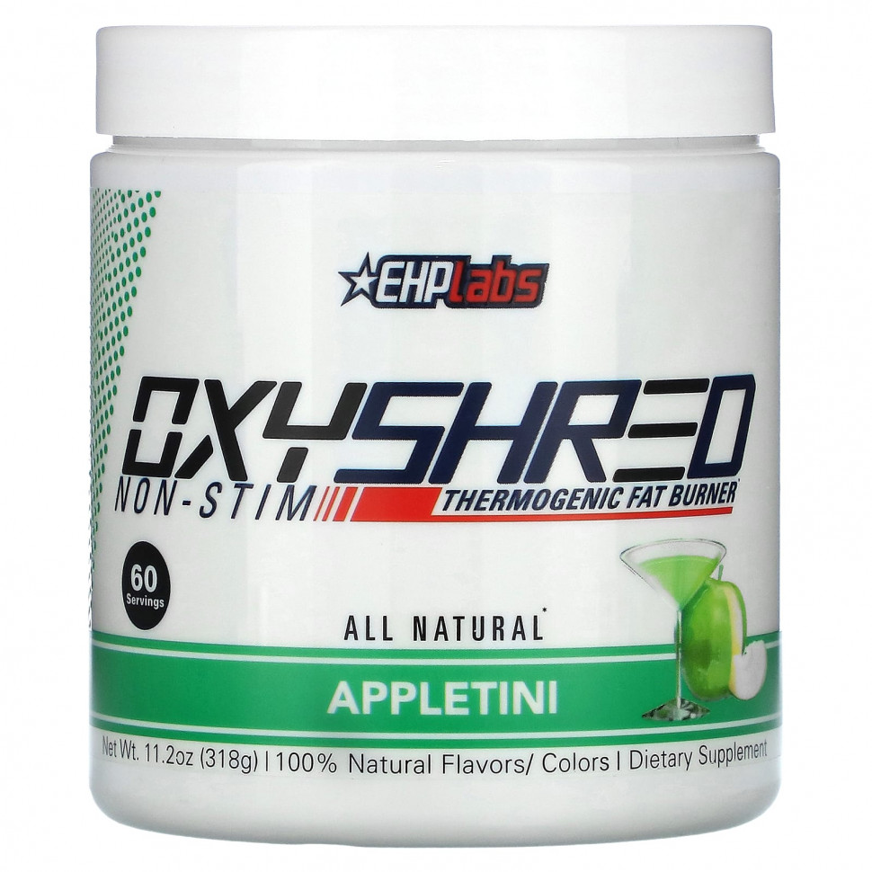 EHPlabs, OxyShred Non-Stim Thermogenic Fat Burner, Appletini, 318  (11,2 )  9660