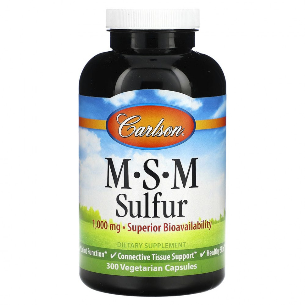 Carlson Labs, MSM Sulfur, 1000 , 300    5230