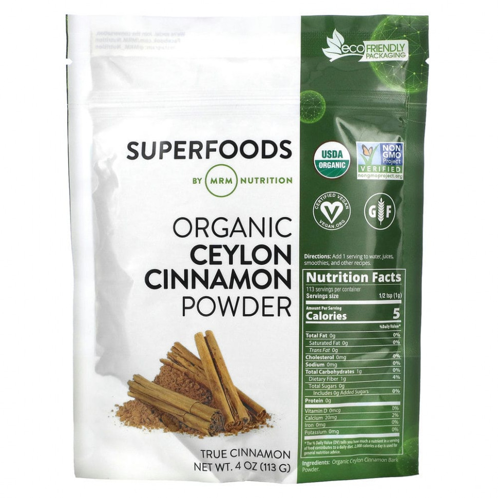 MRM Nutrition, Organic Ceylon Cinnamon Powder, 4 oz (113 g)  2420