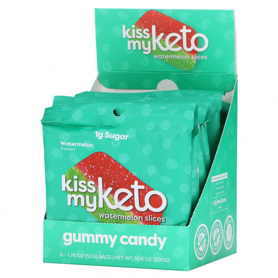 Kiss My Keto, Gummy Candy, , 6   50  (1,76 )  5040