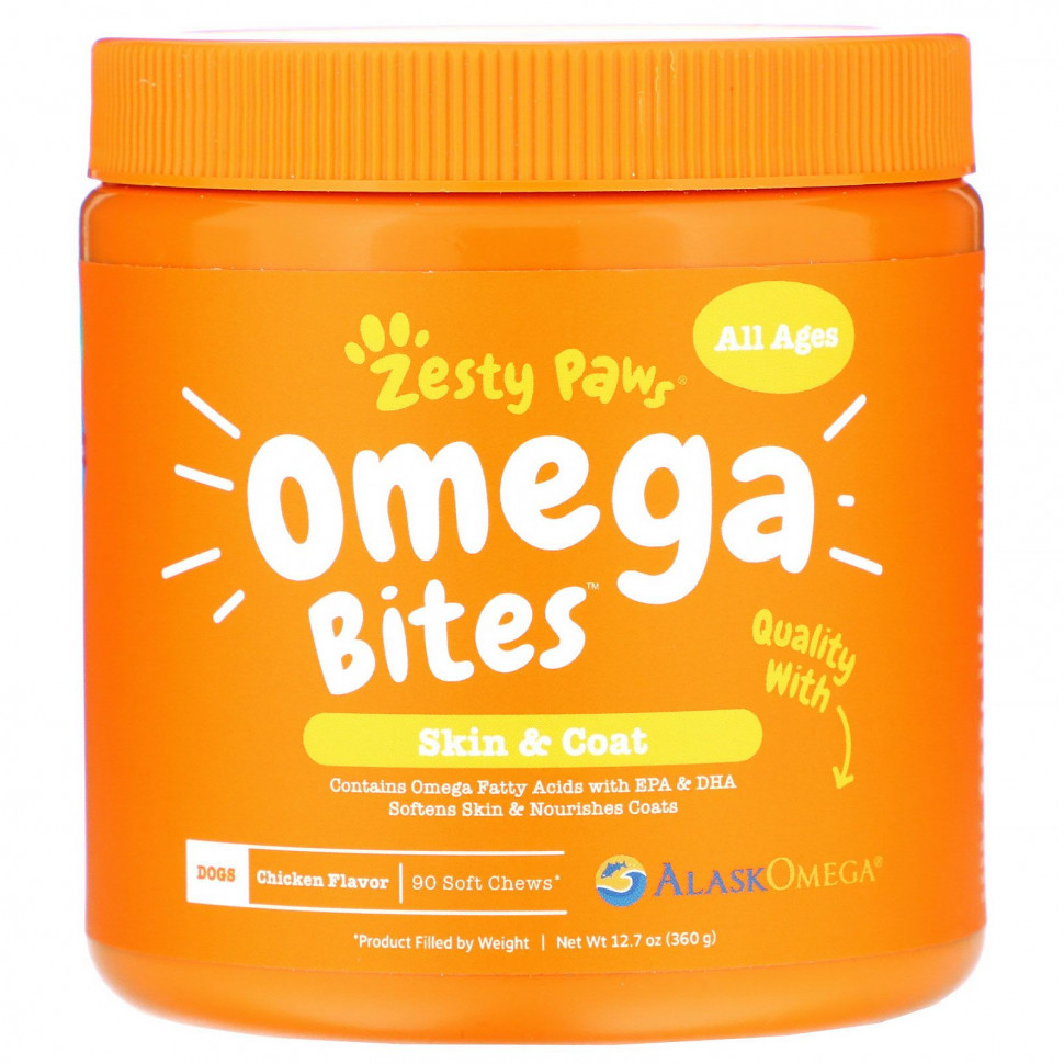 Zesty Paws, Omega Bites,   ,   ,   , 90     6160
