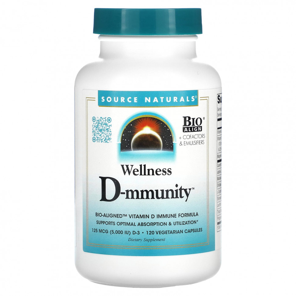 Source Naturals, Wellness D-mmunity, 125 , 120    4970