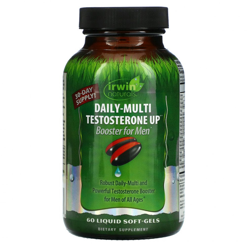 Irwin Naturals, Daily-Multi Testosterone Up Booster  , 60    6040