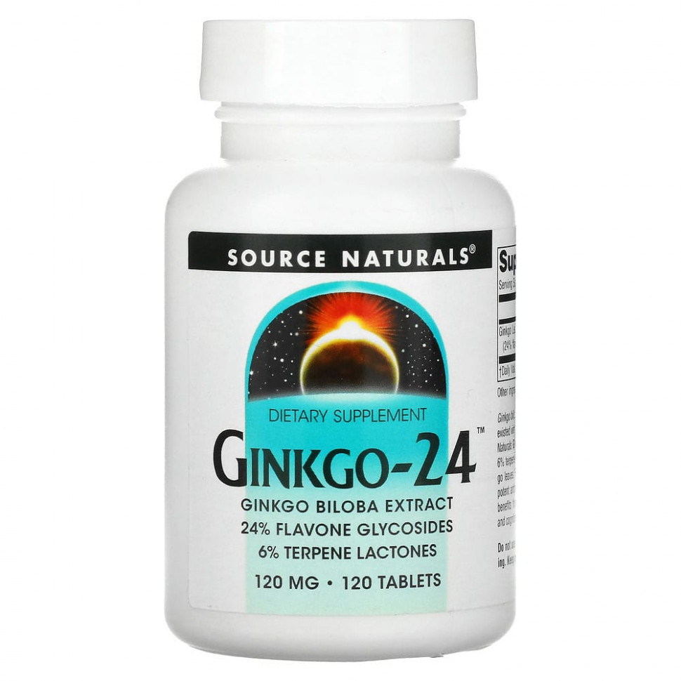 Source Naturals, Ginkgo-24,  ,120 , 120   4590