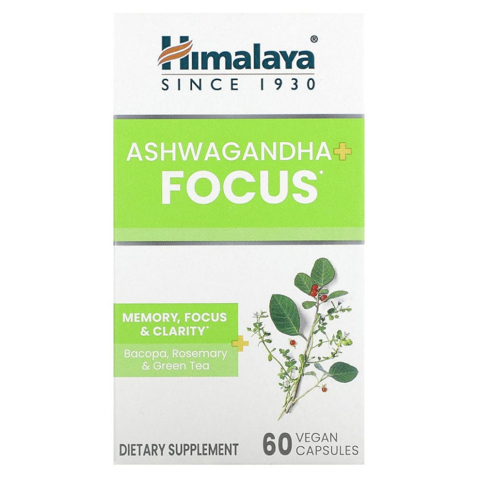 Himalaya, Ashwagandha + Focus`` 60    3630