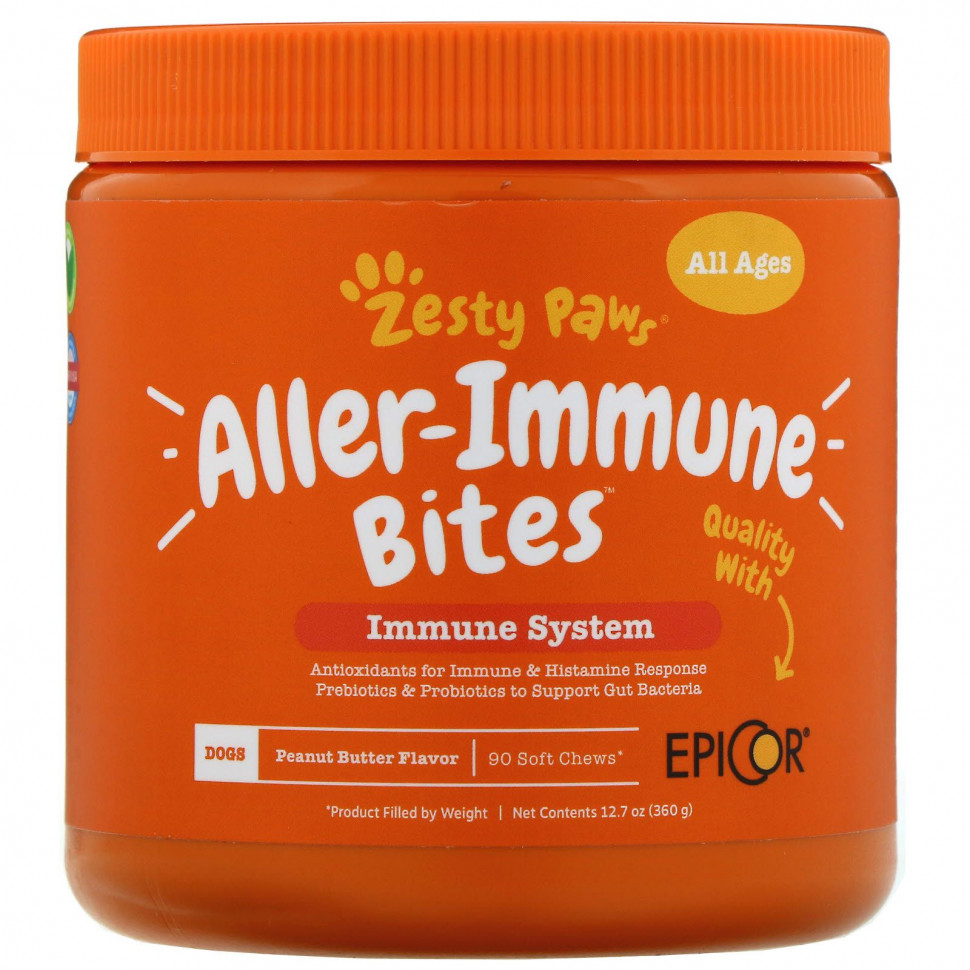 Zesty Paws, Aller-Immune Bites,   ,    , 90     6150