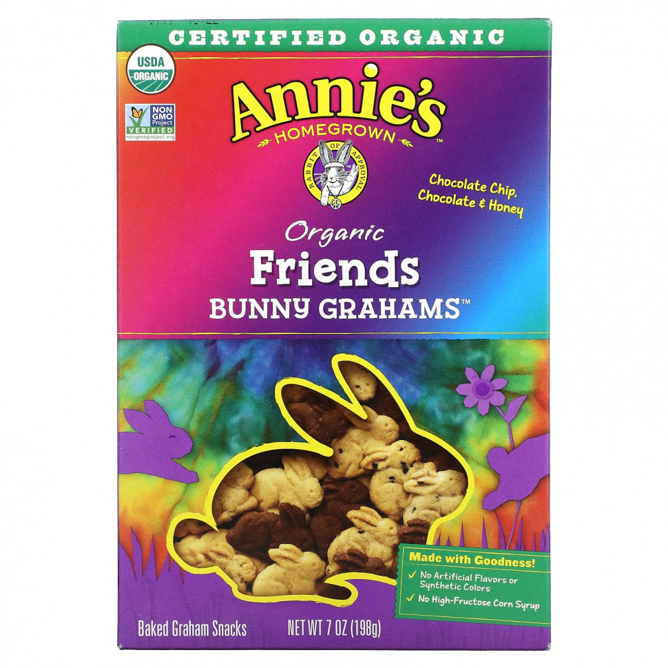  IHerb () Annie's Homegrown, Organic Friends Baked Bunny Graham Snacks,  ,   , 198  (7 ), ,    1480 