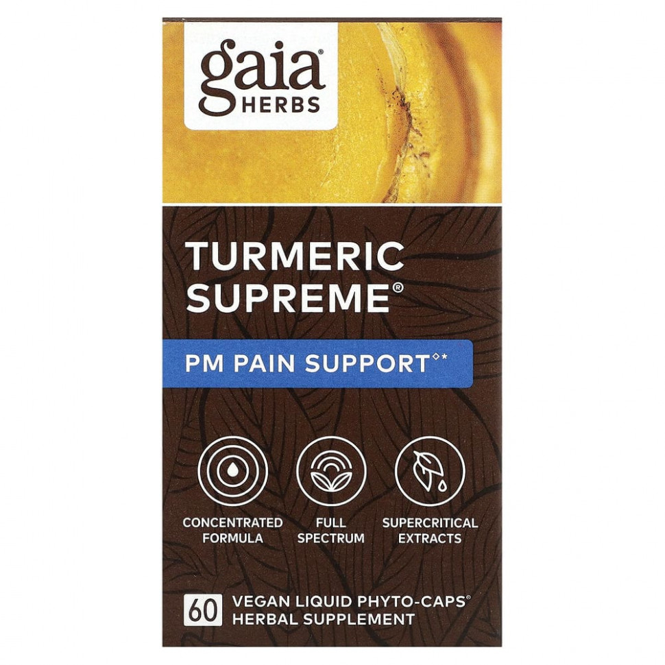 Gaia Herbs, Turmeric Supreme, PM   , 60     6060